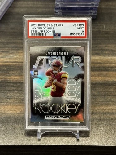 Panini 2024 Rookies & Stars Stellar Rookies Silver Jayden Daniels PSA 9 SRJDS