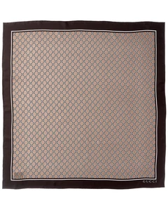 Cou femme Gucci Gg Shadow en soie marron
