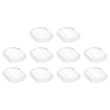 50pcs Earring Pads Silicone Clip-on Earring Backs Comfort Clip-On Clear 15x12mm