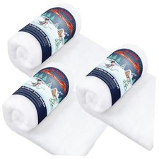 Fluffy Artificial Snow Blanket for Christmas and Winter Decor PCS 3