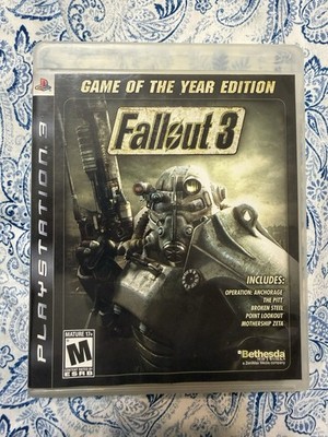 Bethesda Fallout 3 Game of the Year Edition w/ Manual PS3