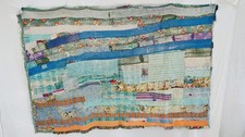 Fine Vintage Kantha Quilt from Bengal, India. Textile Art. 4250