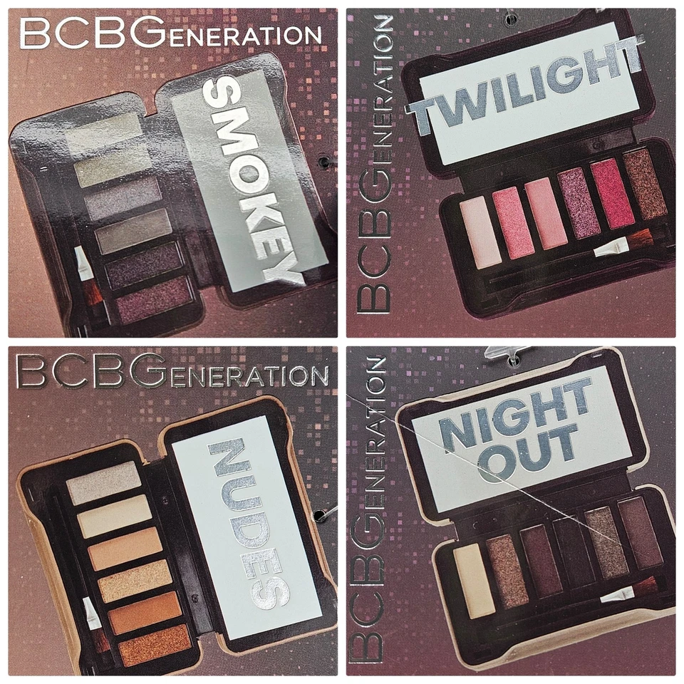 BCBGeneration 4X 6 PC Eyeshadow Palette Gift Set Smokey Nudes Night Out Twilight - Image 2 of 4