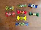 8 Vintage Art Blown Glass Wrapped Candy Pieces Murano?