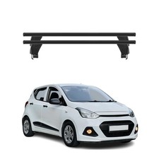 Menabo Dachträger Grundtäger für Hyundai i10 2013-2017 50kg Alu Schwarz 2 tlg