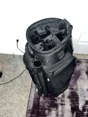 Burton Vintage 6-Way Black Golf Bag with Strap Made in USA | eBay