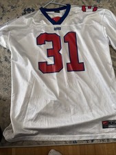Jason Sehorn NY Giants Jersey Road Size 2XL White And Red Pre-owned! Nike