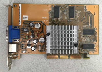 Asus V8170 Nvidia GeForce4 MX 440 128Mb AGP Video Card HP P/N: 5187-2181