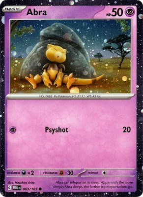 Abra - (Cosmos Holo) Holo Promo Miscellaneous Cards & Products 063/165 NM