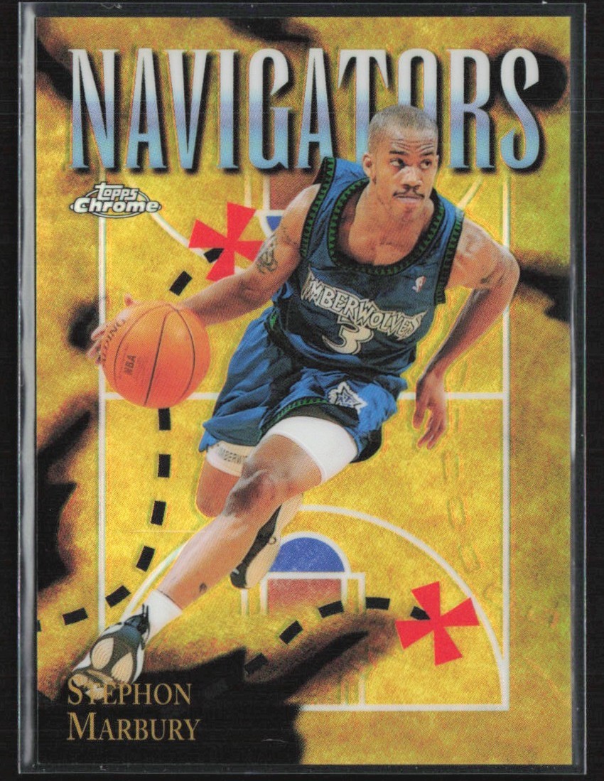Stephon Marbury 1998-99 Topps Chrome Season's Best Refractor Navigators #SB4