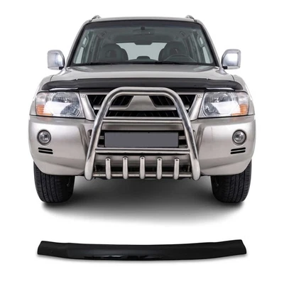 Deflecteurs d'air capot de voiture pour Mitsubishi Pajero 1999-2006 Acrylique - Photo 1/4