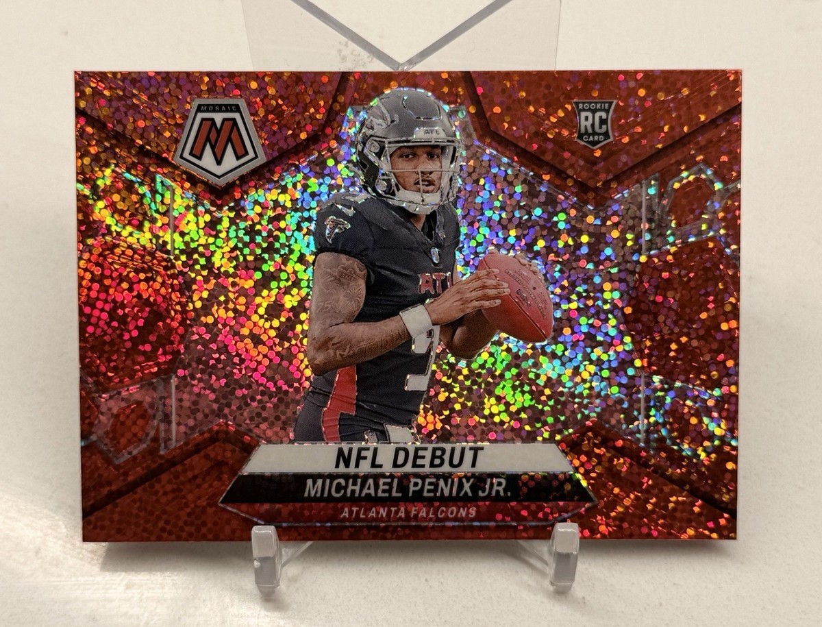 2024 MICHAEL PENIX JR. Panini Mosaic Red Sparkle Prizm Rookie RC