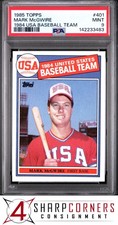1985 TOPPS 1984 USA BASEBALL TEAM #401 MARK McGWIRE RC PSA 9