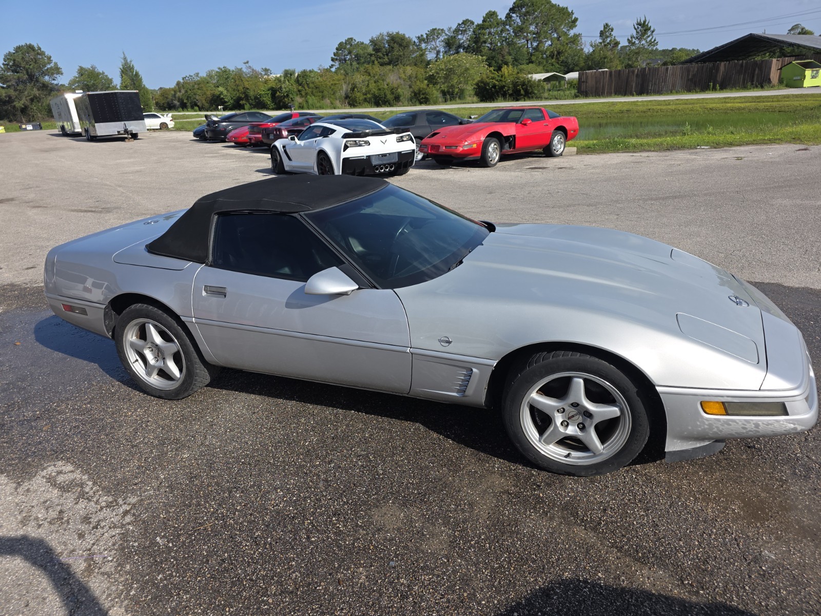 1996 Silver Chevrolet Corvette   | C4 Corvette Photo 2