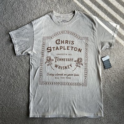 Chris Stapleton Country Tennessee Whisky Roses Graphic Shirt - M