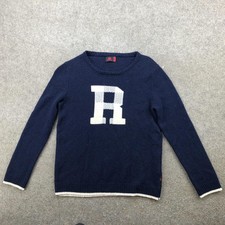 Robe Di Kappa Sweater Womens Medium Navy Blue R Logo Varsity Klarisa Pullover