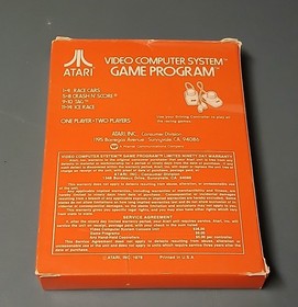 Atari 2600 Indy 500 - Complete In Box (CIB) - With Manual And Catalog