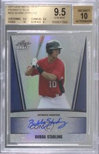2011 Leaf Metal Draft Blue Prismatic 18/25 Bubba Starling BGS 9.5 Auto u2h