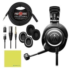 Audio-Technica ATH-M50XSTS StreamSet Bundle w/Pig Hog Extension Cable Cloth
