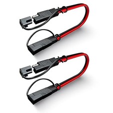 2PCS 10 Gauge 2 Pin Quick Disconnect Polarized Wire Harness 12in SAE Connector B
