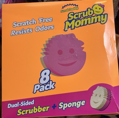 Scrub Mommy Dual-Sided Scrubber Sponge, 8-Pack