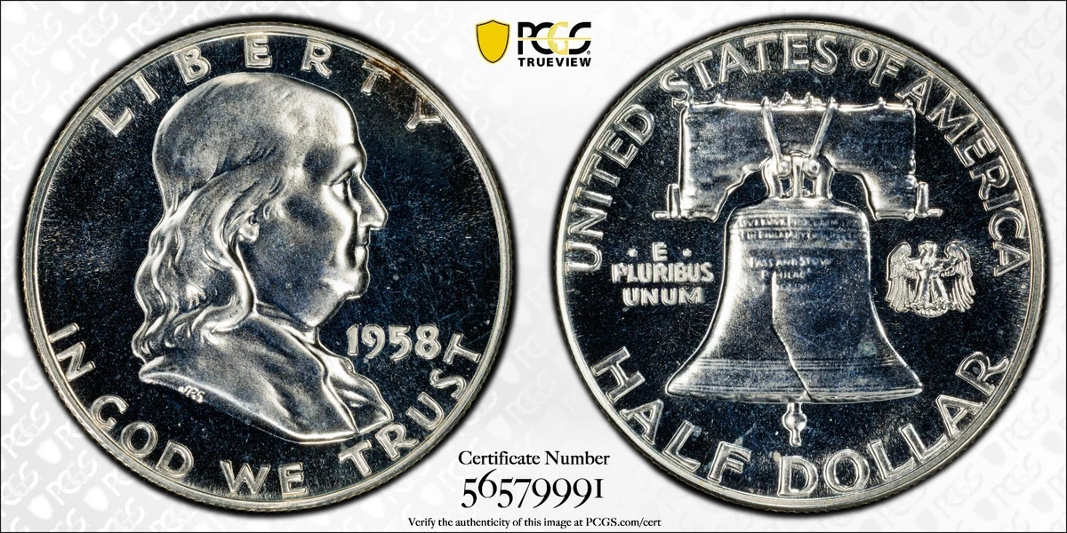 PR 66 Graded 1958 Franklin Half Dollars (1948-1963) for sale | eBay