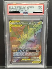 Pikachu & Zekrom GX 184/181 Secret Rainbow Rare Pokemon TCG Team Up - PSA 9 - on eBay