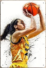 CAITLIN CLARK 22 METAL TIN SIGN ART WNBA INDIANA FEVER CAITLIN CLARK #22 IOWA