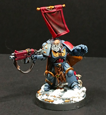 Space Wolves Captain.  Captain Centos Conversion