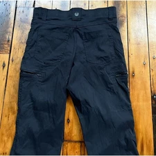 Wrangler ATG Men’s 32x32 Cargo Pants Black Hiking Stretch Utility Outdoors Flaw*