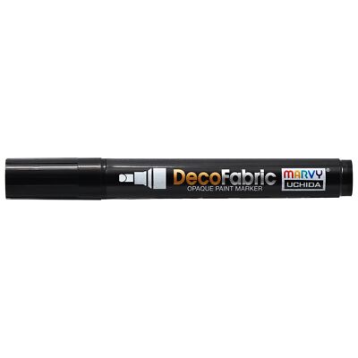 Uchida DecoFabric Opaque Paint Marker Chisel Tip-Black 5A00219T-1G43W
