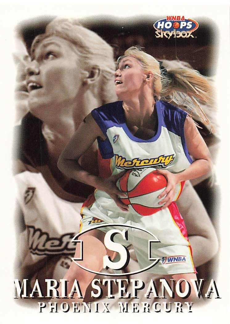 MARIA STEPANOVA 1999 WNBA HOOPS BASKETBALL #25