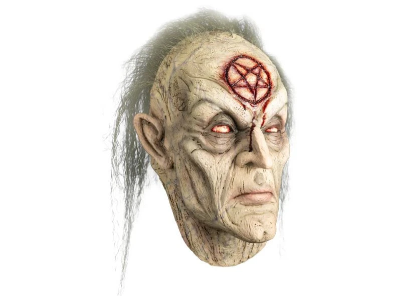 Trick or Treat Studios Pentagram Witch Mask Latex Halloween Horror Prop Wiccan - Image 4 of 4