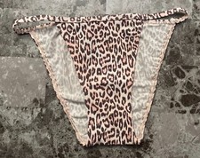 NWT VICTORIA'S SECRET PINK LEOPARD CHEETAH TANGA STRING CHEEKY PANTIES