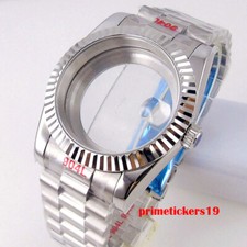 36mm/39mm Watch Steel Case Bracelet Sapphire Fit NH35 PT5000 Miyota8215 Movement