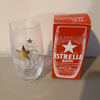 Estrella Damm Barcelona Bier Lager Glas 330ml 33c Geschenkbox
