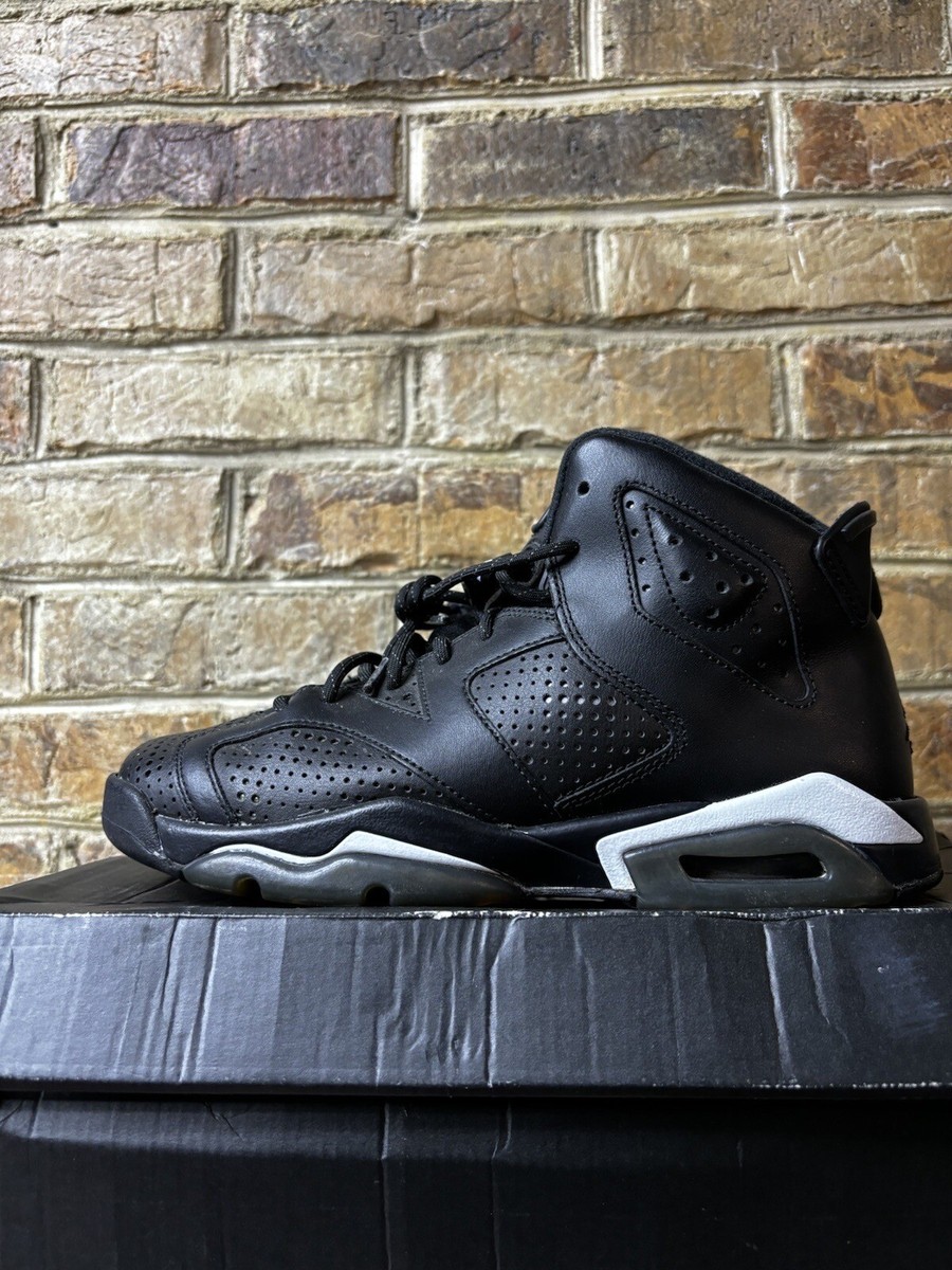Nike Air Jordan VI 6 Retro BG Black Cat 384665-020 Size 6.5 / wmns