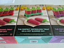 NIB Zoku Minute Maid Set of 18 Ice Pop Molds w/Drip Guards - Red Teal Purple