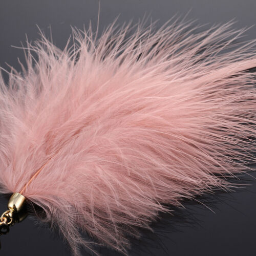 Pendientes de plumas de avestruz para mujer pendientes bohemios joyas colgantes gancho colgante regalo - Imagen 7 de 17