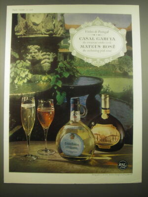 1966 Casal Garcia and Mateus Rose Wine Ad - Vinhos de Portugal