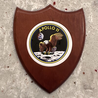 Apollo 11 Vintage Wall Plaque Eagle Landing On The Moon 71/2” X 6” | eBay