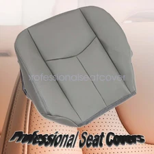 For GMC Sierra Yukon 2003-2006 Driver Bottom Seat Cover Power Seat Pewter Gray