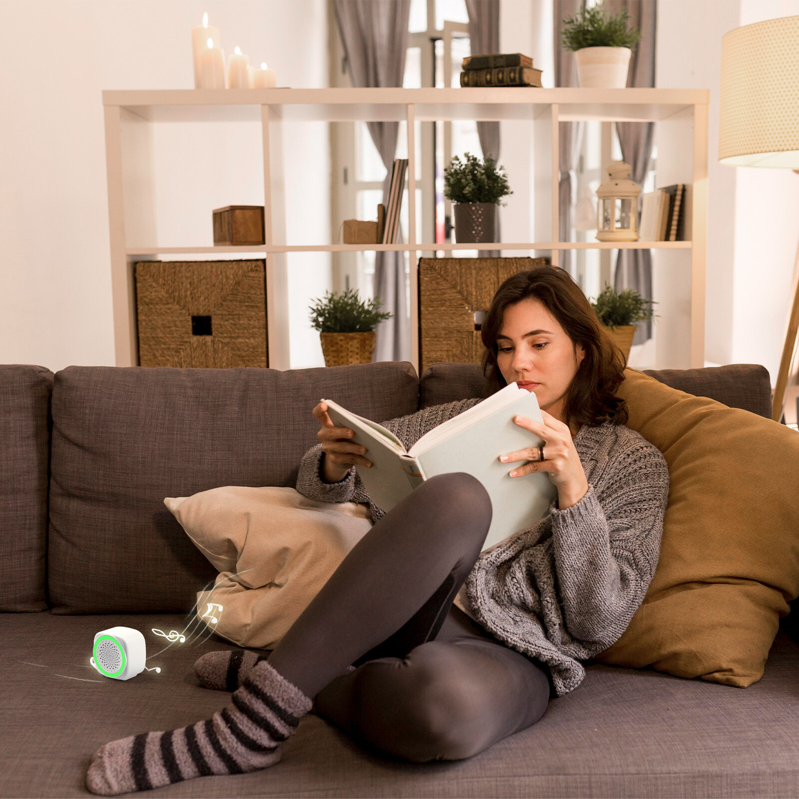 Portable Q9 White Noise Sound Machine–26 Relaxing Sleep Sounds, Timer Function