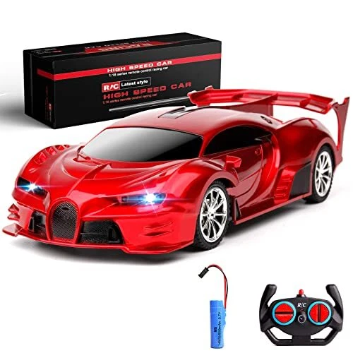 Remote Control Car 2.4Ghz Rechargeable High Speed 1/18 RC Cars Toys for Boys ...