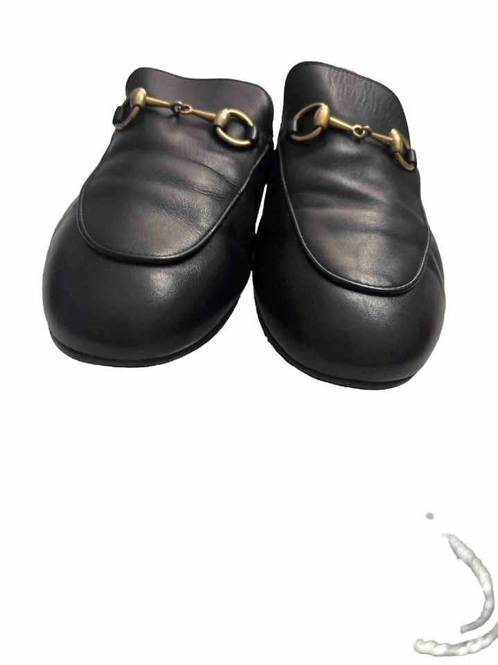Mocasín Gucci Princetown Mule para mujer, talla 36 - cuero negro Foto 4 de 4