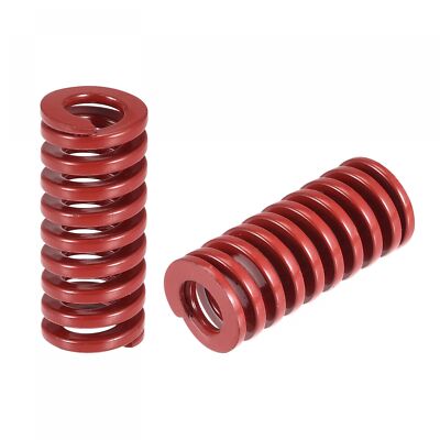 Feder 2 Stück 12 mm Außendurchmesser 30 mm lang Spiralprägung Medium Kompression 3D Drucker rot