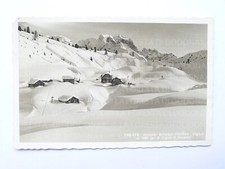 OLD POSTCARD PHOTO REFUGE FODARA VEDLA MAREBBE SNOW BOLZANO