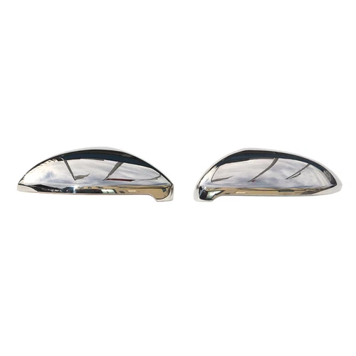 Side Mirror Cover Caps Fits VW Golf Mk7 2015-2021 Stainless Steel Silver 2 Pcs