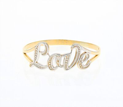10k oder 14k einfarbig zweifarbig Gold Liebesring Schmuck