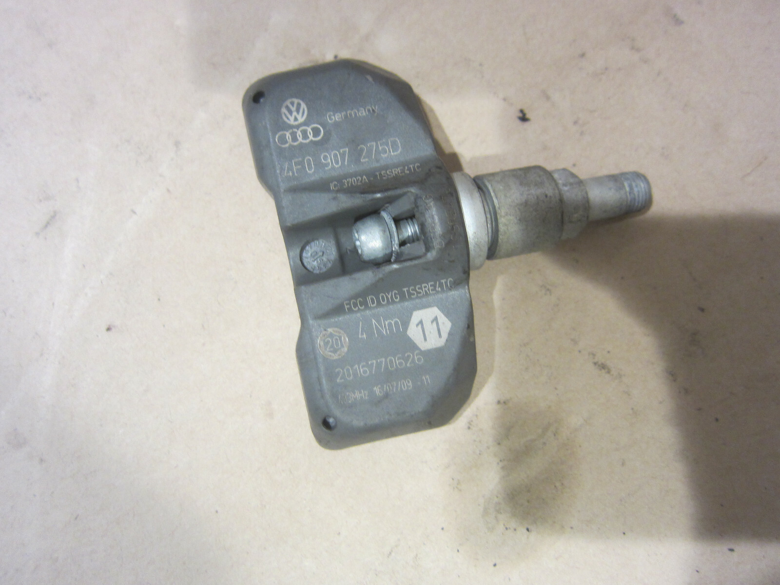 Lamborghini Aventador, Gallardo - TPMS Wheel Sensor - P/N 4F0907275D